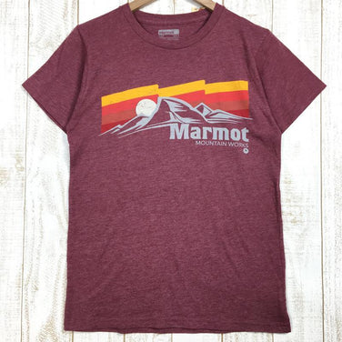 【Men's S レッド系】Marmot ( マーモット ) サンセッター ハーフスリーブ Tシャツ Sunsetter H/S T-Shirt 速乾 TOMLGA4331 International Men's コットン ショートスリーブTシャツ クルーネック インナー シャツ トップス ウェア - 【公式】2ndGEAR（セカンドギア）Webショップ【登山用品・アウトドア用品専門 買取販売店】