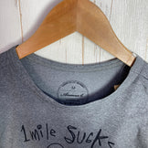 [Men's M Gray] Answer4 1mile Sucks! Tee - Discontinued Model - Hard to Find - Polyester - Short-Sleeve T-Shirt - Crew Neck - Synthetic Fiber - Short Sleeve T-Shirt - Top - Innerwear - z00