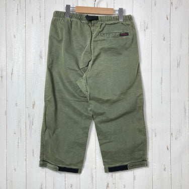 【Men's S グリーン系】 Gramicci ( グラミチ ) クロップド クライミングパンツ Cropped Climbing Pant 生産終了モデル 入手困難 ウェビングベルト ガゼットクロッチ コットン ウェア ボトムス ショーツ ショートパンツ コット