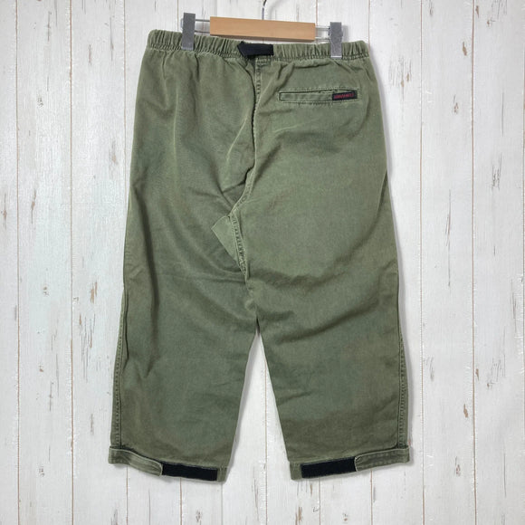 【Men's S グリーン系】 Gramicci ( グラミチ ) クロップド クライミングパンツ Cropped Climbing Pant 生産終了モデル 入手困難 ウェビングベルト ガゼットクロッチ コットン ウェア ボトムス ショーツ ショートパンツ コット