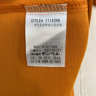 【Men's M オレンジ系】 Montbell ( モンベル ) ウィック ティー WIC.T			 ポリエステル ウェア トップス インナー シャツ ショートスリーブTシャツ クルーネック 化繊 z00058609  化繊 ショートスリーブTシャツ クルーネック