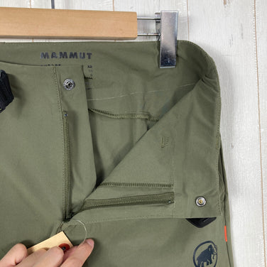 【Women's XS グリーン系】 Mammut ( マムート ) アジリティ スリム パンツ アジアンフィット ウィメンズ AEGILITY Slim Pants AF Women ストレッチ DWR 一体型ベルト ナイロン ウェア ボトムス ロングパンツ ソフトシェ