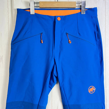 男士 Eiger Eisfeld Light SO 长裤，46 码，蓝色。这款尼龙软壳长裤是冬季下装的理想之选。产品代码：z00054161。