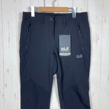 【Women's 38 ブラック系】 Jackwolfskin ( ジャックウルフスキン ) エキソライト マウンテン パンツ Exolight Mountain Pants Alpinschule Innsbruck（山岳ガイド団体） ナイロン ウェア ボトムス ロング
