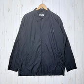 【Men's XL ブラック系】 Mountain Hardwear ( マウンテンハードウェア ) コア エアシェル シャツ ジャケット Kor AirShell Shirt Jacket ナイロン ウェア トップス インナー シャツ ロングスリーブシャツ 化繊 z