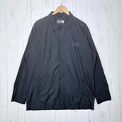 【Men's XL ブラック系】 Mountain Hardwear ( マウンテンハードウェア ) コア エアシェル シャツ ジャケット Kor AirShell Shirt Jacket ナイロン ウェア トップス インナー シャツ ロングスリーブシャツ 化繊 z