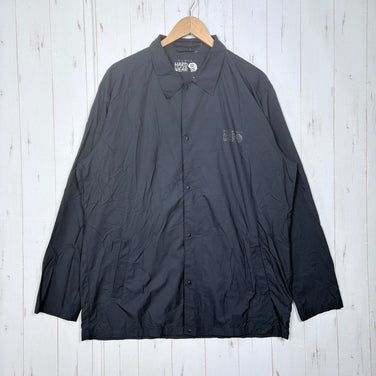 【Men's XL ブラック系】 Mountain Hardwear ( マウンテンハードウェア ) コア エアシェル シャツ ジャケット Kor AirShell Shirt Jacket ナイロン ウェア トップス インナー シャツ ロングスリーブシャツ 化繊 z