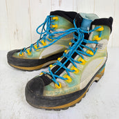 【Women's 23.7cm ブルー系】 La Sportiva ( ラ・スポルティバ ) トランゴ キューブ GTX ウーマン Trango Cube GTX Woman Malibu Blue / Yellow GORE-TEX セミワンタッチアイゼン対応 フットウェア