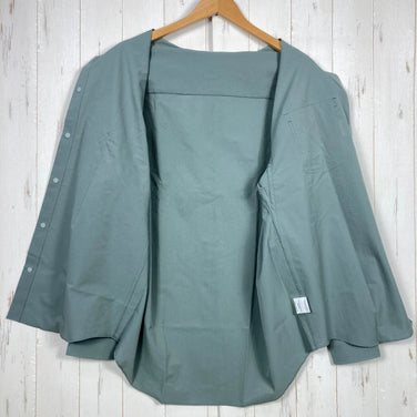 男式 XL Green Ridge Mountain Gear 基本款长袖衬衫，灰绿色，涤纶，上衣，内衣，长裤