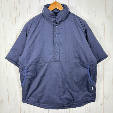 【Unisex 3 ネイビー系】 迷迭香 ( マンネンロウ ) パデッド ショートスリーブ シャツ Padded Short Sleeve Shirt Navy z00058953 Navy 化繊インサレーション アウター ジャケット トップス ウェア