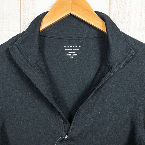 【XS ブラック系】 Fohn（フェーン） ハーフジップ トングスリーブ ウール シャツ ベースレイヤー メリノウール ウェア トップス インナー シャツ ロングスリーブシャツ z00050265 ロングスリーブシャツ インナー シャツ トップス ウェア - 【公式】2ndGEAR（セカンドギア）Webショップ【登山用品・アウトドア用品専門 買取販売店】