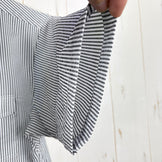 【Women's M グレー系】 Ridge Mountain Gear ( リッジマウンテンギア ) ベーシック ショートスリーブ シャツ ストライプ Basic Short Sleeve Shirt Stripe  Grey × White z00055800 G