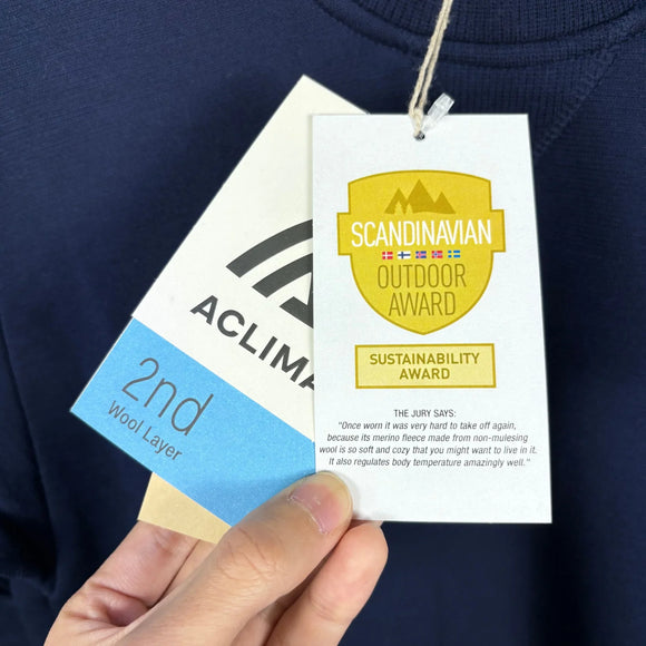 【Women's S ネイビー系】 Aclima ( アクリマ ) フリースウール クルーネック ウィメン FleeceWool Crew Neck Woman 105497 232 NAVY BLAZER z00055890 232 NAVY BLAZER フリース