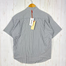 【Men's XL グレー系】 Ridge Mountain Gear ( リッジマウンテンギア ) ベーシック ショートスリーブ シャツ ストライプ Basic Short Sleeve Shirt Stripe  Grey × White z00055798 G-2