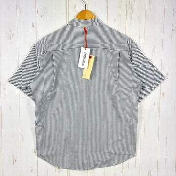 【Men's XL グレー系】 Ridge Mountain Gear ( リッジマウンテンギア ) ベーシック ショートスリーブ シャツ ストライプ Basic Short Sleeve Shirt Stripe  Grey × White z00055798 G - 0