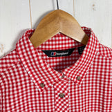 【Women's 12 レッド系】 Berghaus ( バーグハウス ) フレックス ドライ シアサッカー ロングスリーブ シャツ Flex Dry Seersucker Long Sleeve Shirt シアサッカー ポリエステル ウェア トップス インナー シャ