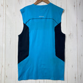 【Men's S ブルー系】 Patagonia ( パタゴニア ) エア フロー タンク Air Flow Tank ポリエステル ウェア トップス インナー シャツ ショートスリーブTシャツ クルーネック 化繊 z00059410  化繊 ショートスリーブTシ