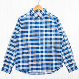 Columbia Independence Pass Long Sleeve Shirt, Men's Medium, Blue. Polyester. Perfect as a top or inner shirt.