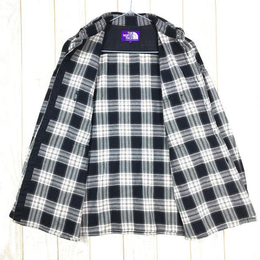 【Women's S ブラック系】 The North Face ( ザ・ノースフェイス ) × ナナミカ パープルレーベル ツイル チェック シャツ Twill Check Shirt NT3958N Asian Women's 化繊 ロングスリーブシャツ インナー - 【公式】2ndGEAR（セカンドギア）Webショップ【登山用品・アウトドア用品専門 買取販売店】