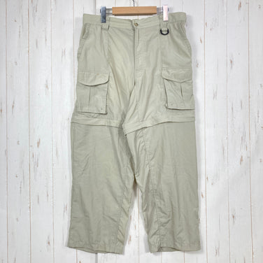 【Men's M ベージュ系】 1990s Columbia ( コロンビア ) フィッシング コンバーチブル カーゴパンツ Fishing Convertible Cargo Pants 生産終了モデル 入手困難 旧タグ ナイロン ウェア ボトムス コンバーチブル