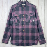 男士 M 码紫色 Aclima LeisureWool ReBorn 羊毛衬衫 106310 369 格纹深灰/酒红色 z00055898 369