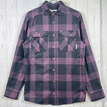 【Men's M パープル系】 Aclima ( アクリマ ) レジャーウール リボーン ウール シャツ LeisureWool ReBorn Wool Shirt 106310 369 CHECK DARK GREY/BORDEAUX z00055898 369