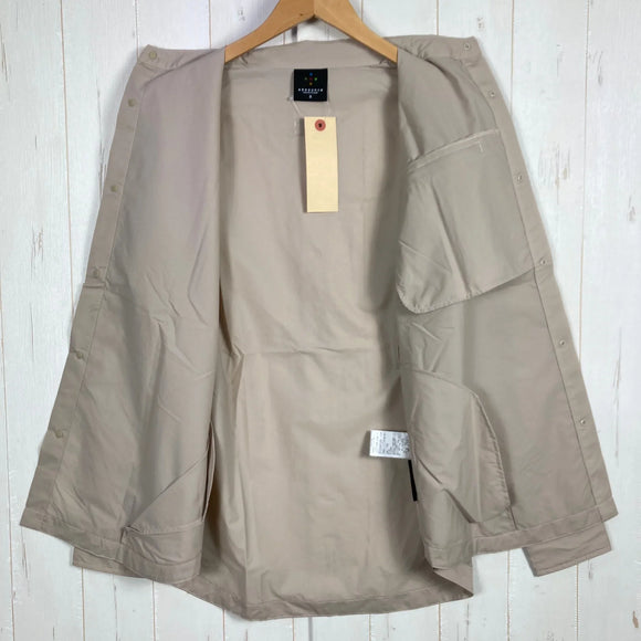 【Men's S グレー系】 Axesquin ( アクシーズクイン ) ヘリウム ロング スリーブ シャツ HELIUM LS SHIRTS ナイロン ウェア トップス インナー シャツ ロングスリーブシャツ 化繊 z00054829  化繊 ロングスリーブシャ