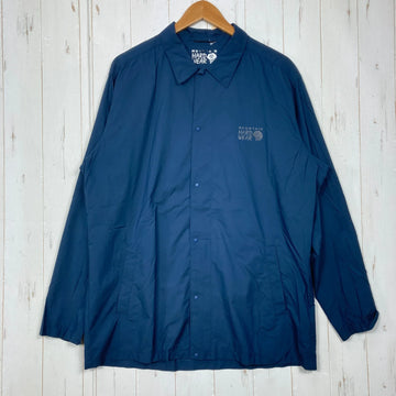 【Men's XL ネイビー系】 Mountain Hardwear ( マウンテンハードウェア ) コア エアシェル シャツ ジャケット Kor AirShell Shirt Jacket ナイロン ウェア トップス インナー シャツ ロングスリーブシャツ 化繊 z