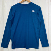 【Men's S ブルー系】 The North Face ( ザ・ノースフェイス ) ロングスリーブ GTD メランジ クルー L/S GTD Melange Crew ポリエステル ウェア トップス インナー シャツ ロングスリーブTシャツ クルーネック 化繊