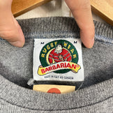 【Men's M グレー系】 Barbarian ( バーバリアン ) コットン ロングスリーブ ティー コットン ウェア トップス インナー シャツ ロングスリーブTシャツ クルーネック コットン z00057894  コットン ロングスリーブTシャツ クルーネ