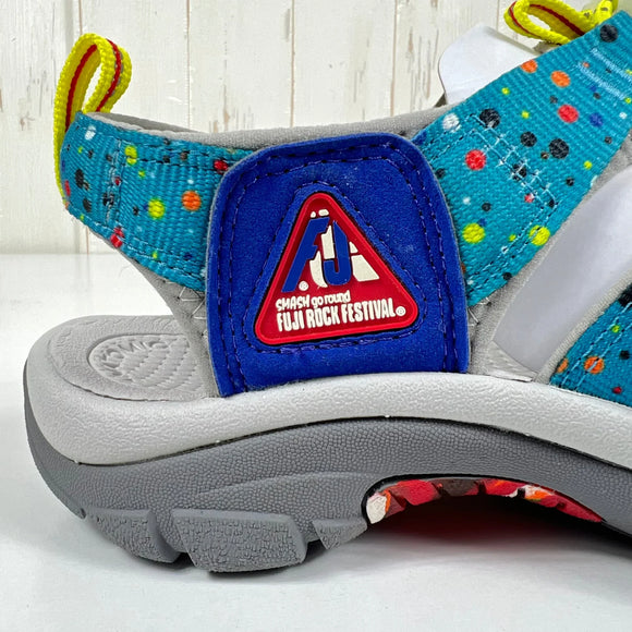 【Unisex 27.0cm ブルー系】 Keen ( キーン ) NEW PORT RETRO × FUJI ROCK FESTIVAL 2023（フジロック）コラボモデル サンダル 1028138 MULTI/SURF THE WEB z00055281 MULTI/SU