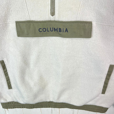 Columbia Tree Swallow Half Zip Fleece, Women's Large, Ivory. Polyester fleece top, outerwear, jacket, z00053560.