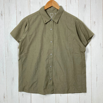 【Women's M グリーン系】 Yamatomichi ( 山と道 ) バンブー ショートスリーブ シャツ Bamboo Short Sleeve Shirt レーヨン ウェア トップス インナー シャツ ショートスリーブシャツ  z00060096   ショートス