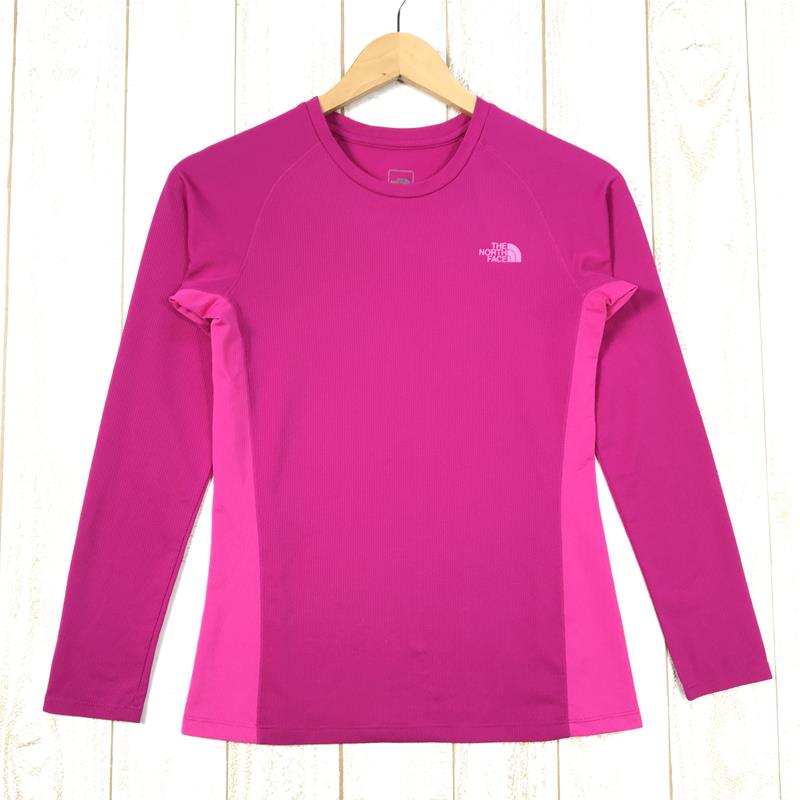 【Women's S ピンク系】 The North Face ( ザ・ノースフェイス ) ロングスリーブ Gtd クルー Long Sleeve Gtd Crew Tシャツ ロンt クルーネック NTW11670 Asian Women's  化繊 ロングスリーブT