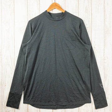 【Men's L グレー系】 Atelier Blue Bottle ( アトリエブルーボトル ) モック ロングスリーブ Mock Long Sleeve スーパーナチュラル コラボ ウール ウェア トップス インナー シャツ ロングスリーブシャツ ウール z0 - 【公式】2ndGEAR（セカンドギア）Webショップ【登山用品・アウトドア用品専門 買取販売店】
