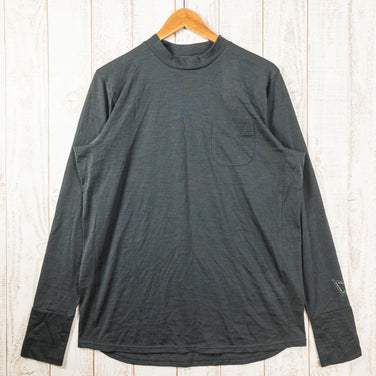 【Men's L グレー系】 Atelier Blue Bottle ( アトリエブルーボトル ) モック ロングスリーブ Mock Long Sleeve スーパーナチュラル コラボ ウール ウェア トップス インナー シャツ ロングスリーブシャツ ウール z0 - 【公式】2ndGEAR（セカンドギア）Webショップ【登山用品・アウトドア用品専門 買取販売店】