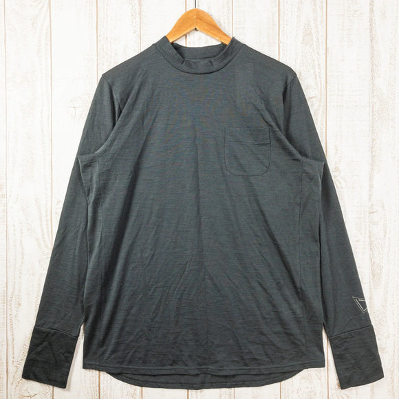 【Men's L グレー系】 Atelier Blue Bottle ( アトリエブルーボトル ) モック ロングスリーブ Mock Long Sleeve スーパーナチュラル コラボ ウール ウェア トップス インナー シャツ ロングスリーブシャツ ウール z0 - 【公式】2ndGEAR（セカンドギア）Webショップ【登山用品・アウトドア用品専門 買取販売店】