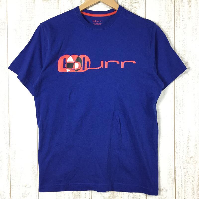 【Men's S ブルー系】 Blurr ( ブラー ) グラフィック ロゴ Tシャツ Graphic Logo T-Shirt 生産終了モデル International Men's  コットン ショートスリーブTシャツ クルーネック インナー シャツ トップス