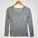 【Women's XS グレー系】 Icebreaker ( アイスブレーカー ) スピア ロングスリーブ クルー Speare LS Crewe メリノウール ウェア トップス インナー シャツ ロングスリーブTシャツ クルーネック ウール z00059036  ウー-1