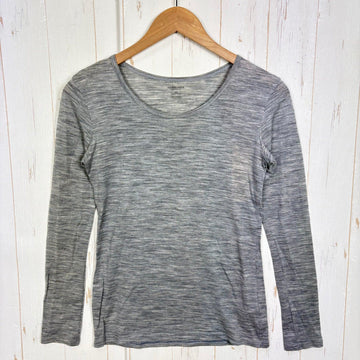 【Women's XS グレー系】 Icebreaker ( アイスブレーカー ) スピア ロングスリーブ クルー Speare LS Crewe メリノウール ウェア トップス インナー シャツ ロングスリーブTシャツ クルーネック ウール z00059036  ウー