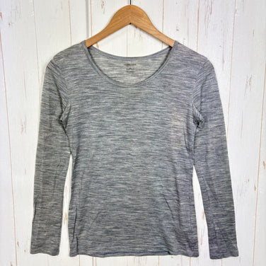 【Women's XS グレー系】 Icebreaker ( アイスブレーカー ) スピア ロングスリーブ クルー Speare LS Crewe メリノウール ウェア トップス インナー シャツ ロングスリーブTシャツ クルーネック ウール z00059036  ウー
