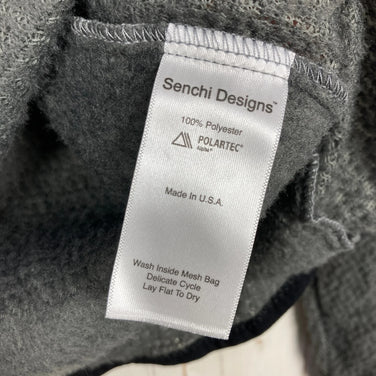 Senchi Designs Alpha 90 半拉链连帽衫，男女通用，加大码，灰色，深鼠尾草色，难找，涤纶，上衣，外套