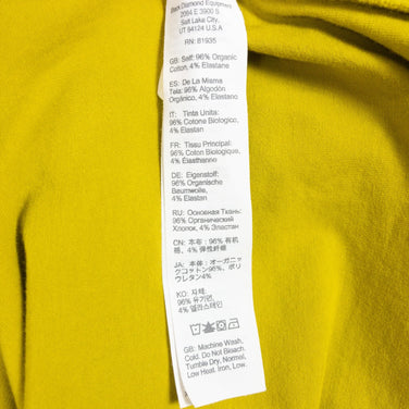 【Men's S イエロー系】 Black Diamond ( ブラックダイヤモンド ) イクイップメントフォーアルピニストティー オーガニックコットン Men's コットン ショートスリーブTシャツ クルーネック インナー シャツ トップス ウェア - 【公式】2ndGEAR（セカンドギア）Webショップ【登山用品・アウトドア用品専門 買取販売店】