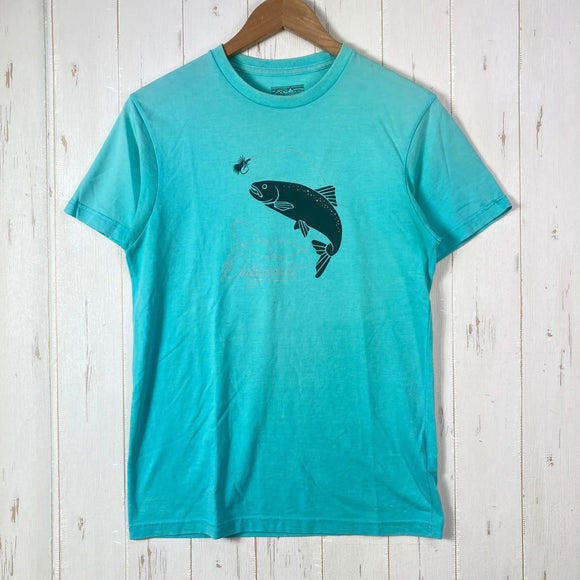 【Men's S ブルー系】 2016 Patagonia ( パタゴニア ) フィッシュ アンド フライ オーガニック コットン ティーシャツ Fish And Fly Organic Cotton T Shirt WHLT オーガニックコットン ウェア トップ