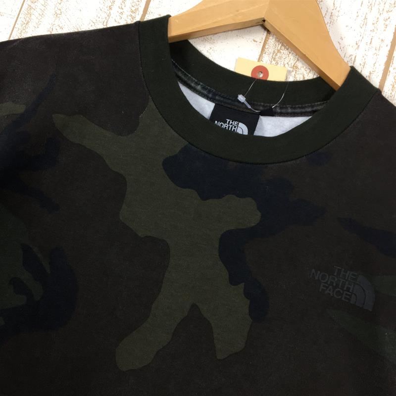 【Men's S グリーン系】 The North Face ( ザ・ノースフェイス ) ショートスリーブ セオ アルファ プリント Tシャツ S/S Ceo A Print Tee NT31723 Asian Men's WC Woodland Camo コットン