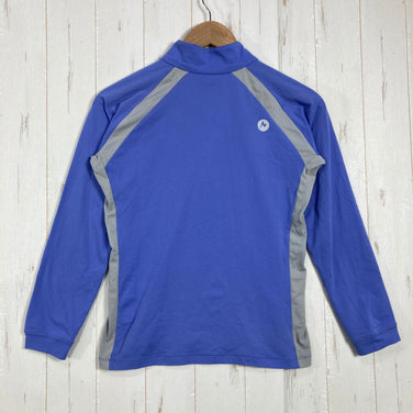 【Women's M ブルー系】 Marmot ( マーモット ) ウィメンズ クライムスキン ハーフジップ ロングスリーブ W's Climb Skin Half-Zip L/S 吸汗速乾 UVカット UPF30 抗菌防臭 ポリエステル ウェア トップス インナー