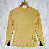 [Women's XS, Yellow] Klattermusen Fafne Crew Top, Inner Shirt, Long-Sleeve T-Shirt, Crew Neck, Wool z00058166 - Wool Long-Sleeve T-shirt, Crew Neck