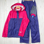 【Women's S ピンク系】 Columbia ( コロンビア ) シンプソン サンクチュアリ ウィメンズ レインスーツ Simpson Sanctuary Women's Rain Suit ナイロン ウェア セットアップ レインスーツ レインシェル z0005