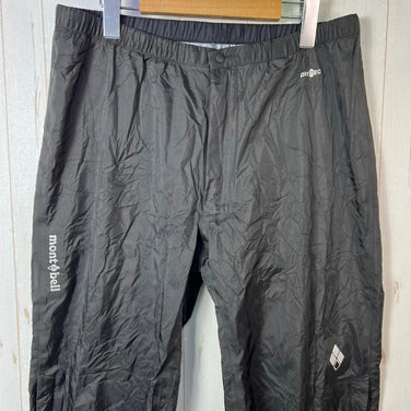 Montbell Men's Thunder Pass Pants, Medium Short, Black, Nylon, Rain Shell, Long Pants, Bottoms, z00054551