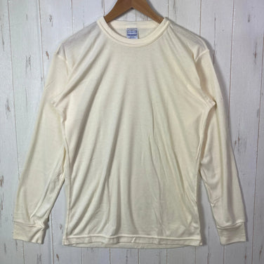 [Men's M Ivory] 1993 Patagonia Capilene Midweight Crew Neck &amp; Bottoms Natural (Old Tag, Vintage)
